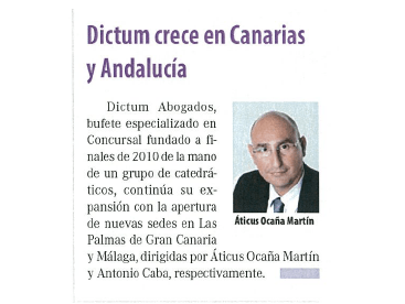 Dictum crece en Canarias y en Andalucía