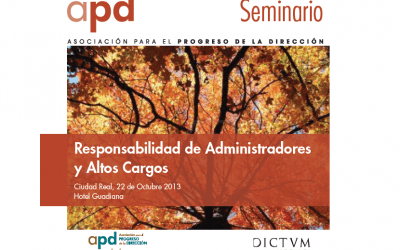 Seminario APD: Responsabilidad de administradores y altos cargos