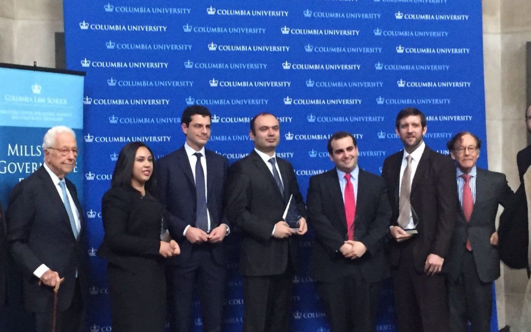 Gurrea Martínez premiado con el Rising Star of Corporate Governance  de la Universidad de Columbia