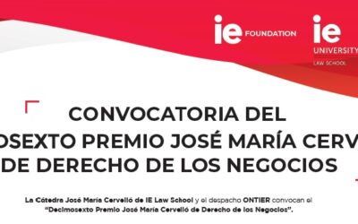 Ana Belén Campuzano, jurado del «XVI Premio José María Cervelló de Derecho de los Negocios»