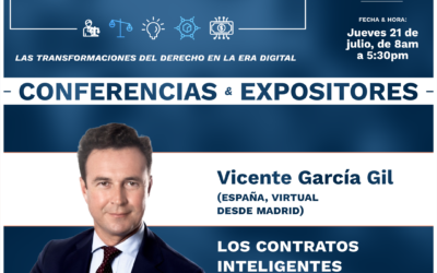 Vicente García Gil y su visión de los smart contracts, en el encuentro «La transformación del Derecho en la era digital»