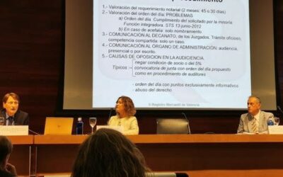 La consejera de Dictum Carmen Boldó, codirectora y ponente del congreso «Cuestiones de actualidad en las sociedades de capital no cotizadas»