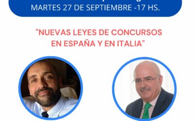 Aurelio Gurrea Chalé habla de «Las nuevas leyes de concursos en España e Italia»