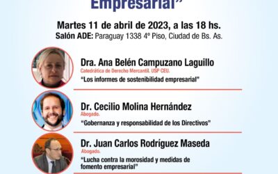 Ana Belén Campuzano y Juan Carlos Rodríguez Maseda, ponentes del «Encuentro argentino-español sobre sostenibilidad empresarial»