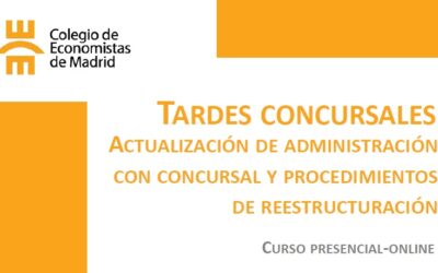 Ana Belén Campuzano se ocupa de la administración concursal en las «Tardes concursales» del Colegio de Economistas de Madrid